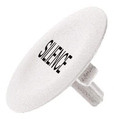 Schneider Electric - Flush Pushbutton Switch Cap - White, Round Button, Nonilluminated - Exact Tool & Supply