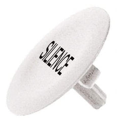Schneider Electric - Flush Pushbutton Switch Cap - White, Round Button, Nonilluminated - Exact Tool & Supply