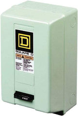 Square D - 3 Pole, 220 Coil VAC at 50 Hz, 240 Coil VAC at 60 Hz, 90 Amp NEMA Contactor - NEMA 1 Enclosure, 50 Hz at 220 VAC and 60 Hz at 240 VAC - Exact Tool & Supply