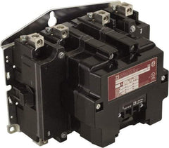 Square D - No Enclosure, 4 Pole, Electrically Held Lighting Contactor - 100 A (Tungsten), 220 VAC at 50 Hz, 240 VAC at 60 Hz - Exact Tool & Supply