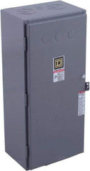 Square D - 1 NEMA Rated, 3 Pole, Electrically Held Lighting Contactor - 100 A (Tungsten), 110 VAC at 50 Hz, 120 VAC at 60 Hz - Exact Tool & Supply