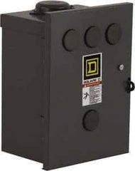 Square D - 3R NEMA Rated, 2 Pole, Electrically Held Lighting Contactor - 30 A (Tungsten), 110 VAC at 50 Hz, 120 VAC at 60 Hz - Exact Tool & Supply