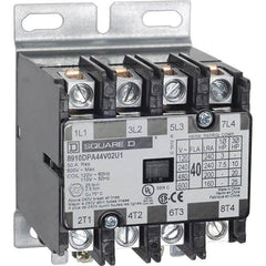 Square D - 4 Pole, 40 Amp Inductive Load, 600 Coil VAC, Definite Purpose Contactor - Exact Tool & Supply