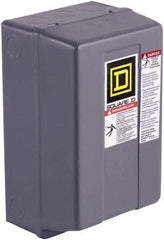 Square D - 3 Pole, 120 Coil Volt (Secondary) and 480 Coil Volt (Primary), 45 Amp NEMA Contactor - NEMA 1 Enclosure - Exact Tool & Supply