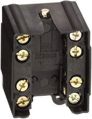 Telemecanique Sensors - 2NO/2NC, 10 Amp, Electrical Switch Contact Block - 600 VAC, For Use with ZCKJ2 - Exact Tool & Supply