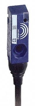 Telemecanique Sensors - NPN, PNP, NC, Flat, Inductive Proximity Sensor - 2 Wires, IP67, 12 to 24 VDC, 8mm Wide - Exact Tool & Supply