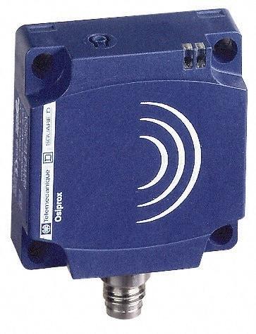 Telemecanique Sensors - NPN, 15 to 25mm Detection, Flat, Inductive Proximity Sensor - 3 Wires, IP67, 12 to 24 VDC, 40mm Wide - Exact Tool & Supply