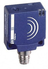 Telemecanique Sensors - NPN, NC, 10 to 15mm Detection, Flat, Inductive Proximity Sensor - 3 Wires, IP67, 12 to 24 VDC, 26mm Wide - Exact Tool & Supply
