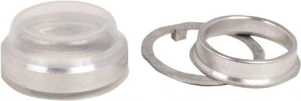 Schneider Electric - Pushbutton Switch Boot - Clear, Round Button, Nonilluminated - Exact Tool & Supply