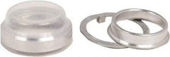 Schneider Electric - Pushbutton Switch Boot - Clear, Round Button, Nonilluminated - Exact Tool & Supply