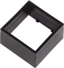 Schneider Electric - Pushbutton Switch Full Shroud - Black, Square Button, Nonilluminated - Exact Tool & Supply