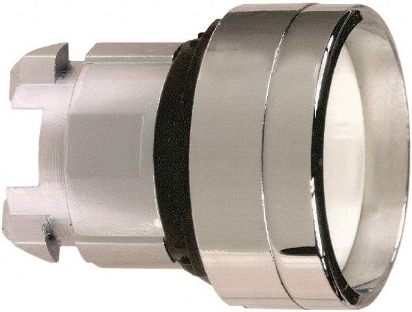 Schneider Electric - 22mm Mount Hole, Recessed, Pushbutton Switch Only - Round, White Pushbutton, Nonilluminated, Momentary (MO) - Exact Tool & Supply