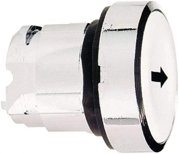 Schneider Electric - 22mm Mount Hole, Flush, Pushbutton Switch Only - Round, White Pushbutton, Nonilluminated, Momentary (MO) - Exact Tool & Supply