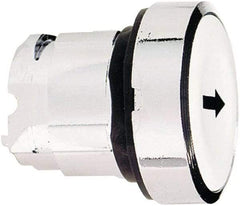 Schneider Electric - 22mm Mount Hole, Flush, Pushbutton Switch Only - Round, White Pushbutton, Nonilluminated, Momentary (MO) - Exact Tool & Supply