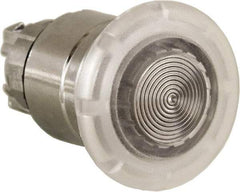 Schneider Electric - 22mm Mount Hole, Extended Mushroom Head, Pushbutton Switch Only - Round, White Pushbutton, Nonilluminated, Momentary (MO) - Exact Tool & Supply