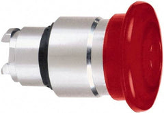 Schneider Electric - 22mm Mount Hole, Extended Mushroom Head, Pushbutton Switch Only - Round, Red Pushbutton, Nonilluminated, Momentary (MO) - Exact Tool & Supply