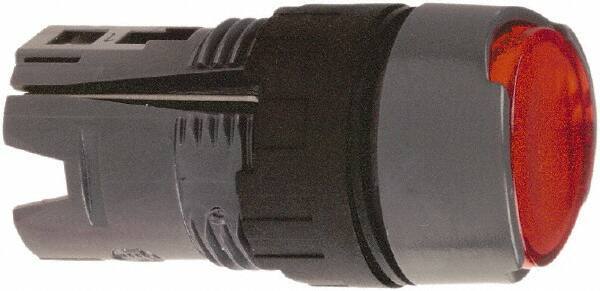 Schneider Electric - 16mm Mount Hole, Flush, Pushbutton Switch Only - Round, Red Pushbutton, Illuminated, Momentary (MO), Vibration Resistant - Exact Tool & Supply