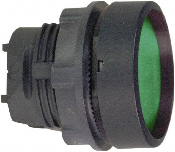 Schneider Electric - 22mm Mount Hole, Flush, Pushbutton Switch Only - Round, Green Pushbutton, Nonilluminated, Maintained (MA) - Exact Tool & Supply
