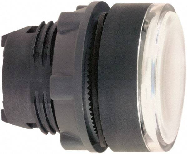 Schneider Electric - 22mm Mount Hole, Flush, Pushbutton Switch Only - Round, White Pushbutton, Illuminated, Momentary (MO) - Exact Tool & Supply