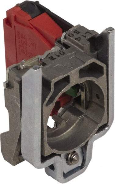 Schneider Electric - Electrical Switch Contact Block - 0.87 Inch Hole, 22mm Hole - Exact Tool & Supply