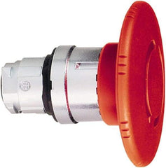 Schneider Electric - 22mm Mount Hole, Extended Mushroom Head, Pushbutton Switch Only - Round, Red Pushbutton, Maintained (MA), Momentary (MO) - Exact Tool & Supply