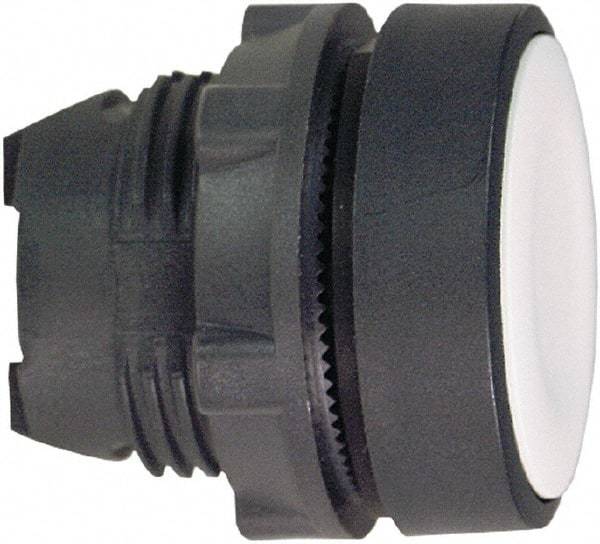 Schneider Electric - 22mm Mount Hole, Flush, Pushbutton Switch Only - Round, White Pushbutton, Nonilluminated, Momentary (MO) - Exact Tool & Supply