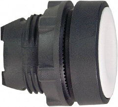 Schneider Electric - 22mm Mount Hole, Flush, Pushbutton Switch Only - Round, White Pushbutton, Nonilluminated, Momentary (MO) - Exact Tool & Supply