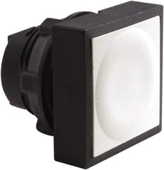 Schneider Electric - 22mm Mount Hole, Flush, Pushbutton Switch Only - Square, White Pushbutton, Nonilluminated, Momentary (MO) - Exact Tool & Supply