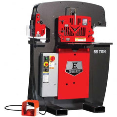 Edwards Manufacturing - Ironworkers Throat Depth (Inch): 7 Punching Pressure (Ton): 55 - Exact Tool & Supply