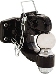 Buyers Products - 16,000 Lb Capacity, 6.86" Long, 2-5/16" Shank, Pintle Hook Hitch Drawbar with Ball - Vehicle Class Unrated, 9/16" Ball Hole Diam, 2-5/16" Ball Diam - Exact Tool & Supply