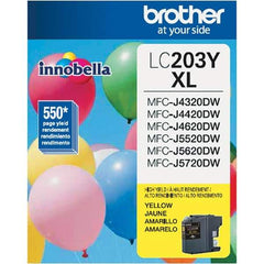 Brother - Yellow Ink Cartridge - Use with Brother MFC-J460DW, J480DW, J485DW, J680DW, J880DW, J885DW, J4320DW, J4420DW, J4620DW, J5520DW, J5620DW, J5720DW - Exact Tool & Supply