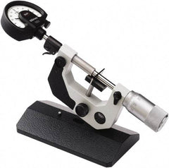 Mahr - 0 to 50mm Range, 0.001mm Graduation, Mechanical Indicating Micrometer - Accurate to 0.001mm, Carbide Measuring Face - Exact Tool & Supply