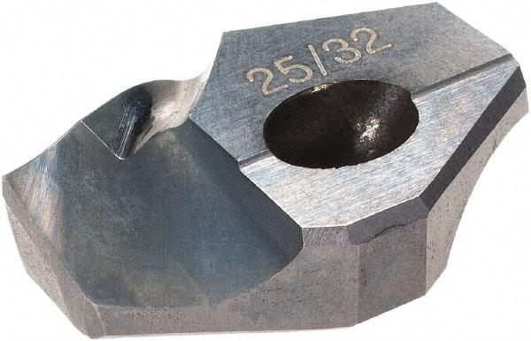 Hertel - Series HMD, 25/32" Diam Grade HC225MD 140° Replaceable Drill Tip - Carbide, TiCN Finish - Exact Tool & Supply