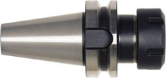 Bilz - 3mm to 26mm Capacity, 120mm Projection, HSK63A Taper Shank, ER40 Collet Chuck - 0.003mm TIR, Through-Spindle & DIN Flange Coolant - Exact Tool & Supply