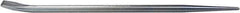 Mayhew - 15" OAL Straight Pry Bar - 1/2" Wide, Zinc Plated Steel - Exact Tool & Supply