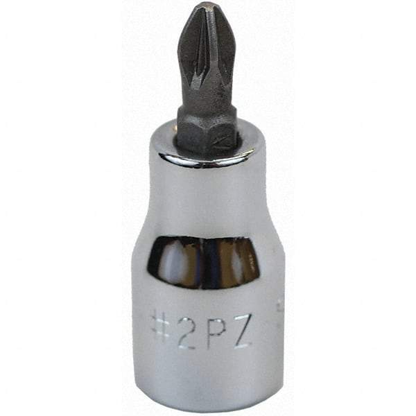 SK - Screwdriver & Drag Link Sockets - 3/8"DR #2 NOS POZIDRIVE BIT SOCKET - Exact Tool & Supply