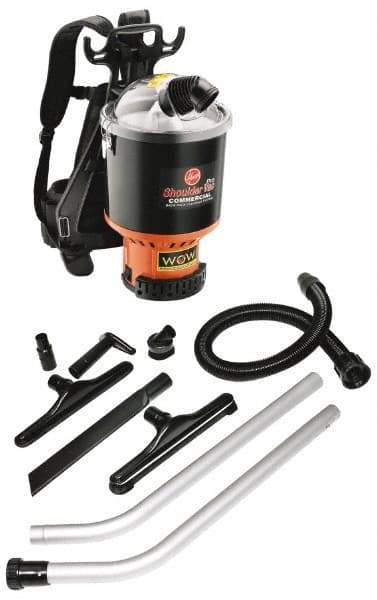 Hoover - Backpack Vacuum Cleaner - 1.3 hp, 8.5 Amps, 9.2 Lb, Accessories Included - Exact Tool & Supply