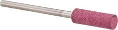 Value Collection - 5mm Max Diam x 15mm Long, Cylinder, Rubberized Point - Coarse Grade, Ceramic, Mounted - Exact Tool & Supply