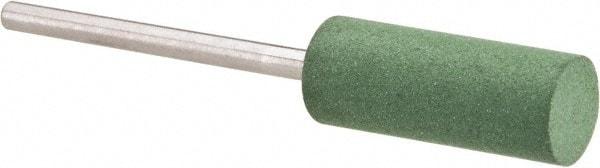 Value Collection - 8mm Max Diam x 20mm Long, Cylinder, Rubberized Point - Fine Grade, Ceramic, Mounted - Exact Tool & Supply