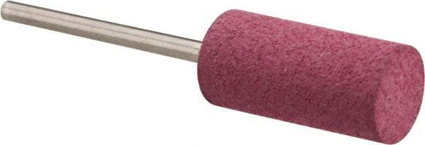 Value Collection - 10mm Max Diam x 20mm Long, Cylinder, Rubberized Point - Coarse Grade, Ceramic, Mounted - Exact Tool & Supply