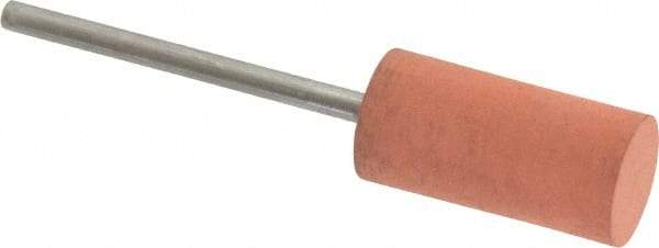 Value Collection - 10mm Max Diam x 20mm Long, Cylinder, Rubberized Point - Very Fine Grade, Ceramic, Mounted - Exact Tool & Supply