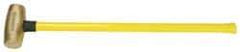 American Hammer - 10 Lb Head Nonsparking Hammer - 33" OAL, 30-1/2" Long Fiberglass Handle - Exact Tool & Supply