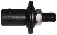 Value Collection - 2" Long x 1-1/4" Diam x 1/2-20 Thread Size Motor Arbor - 1/2" Max Wheel Width, Compatible with 1/4" Shaft Diam, 3/8" Hole Size - Exact Tool & Supply