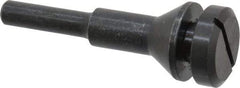 Value Collection - 3/8" Hole, Screw Lock Wheel Mandrel - 2" OAL, 1/2" Max Wheel Width, 1/4" Shank Diam - Exact Tool & Supply