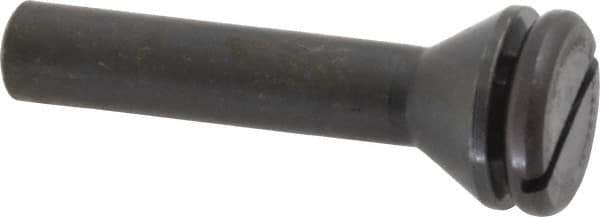 Value Collection - 3/8" Hole, Screw Lock Wheel Mandrel - 2" OAL, 1/4" Max Wheel Width, 3/8" Shank Diam - Exact Tool & Supply