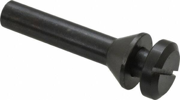 Value Collection - 3/8" Hole, Screw Lock Wheel Mandrel - 2" OAL, 1/2" Max Wheel Width, 3/8" Shank Diam - Exact Tool & Supply