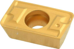 Seco - APFT160416 M13 Grade T25M Carbide Milling Insert - TiCN/TiC/TiCN/TiN Finish, 0.187" Thick, 1/16" Corner Radius - Exact Tool & Supply