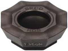 Seco - OFEX05T305 M08 Grade T350M Carbide Milling Insert - TiCN/Al2O3 Finish, 0.148" Thick, 1/2" Inscribed Circle - Exact Tool & Supply
