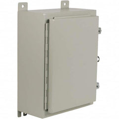 Wiegmann - NEMA 12 Steel Standard Enclosure with Hinged Cover - Exact Tool & Supply