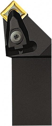 Seco - DSSN, Left Hand Cut, 45° Lead Angle, 32mm Shank Height x 32mm Shank Width, Negative Rake Indexable Turning Toolholder - 181.2mm OAL, SNMG 322 Insert Compatibility, Series Dual Clamp - Exact Tool & Supply